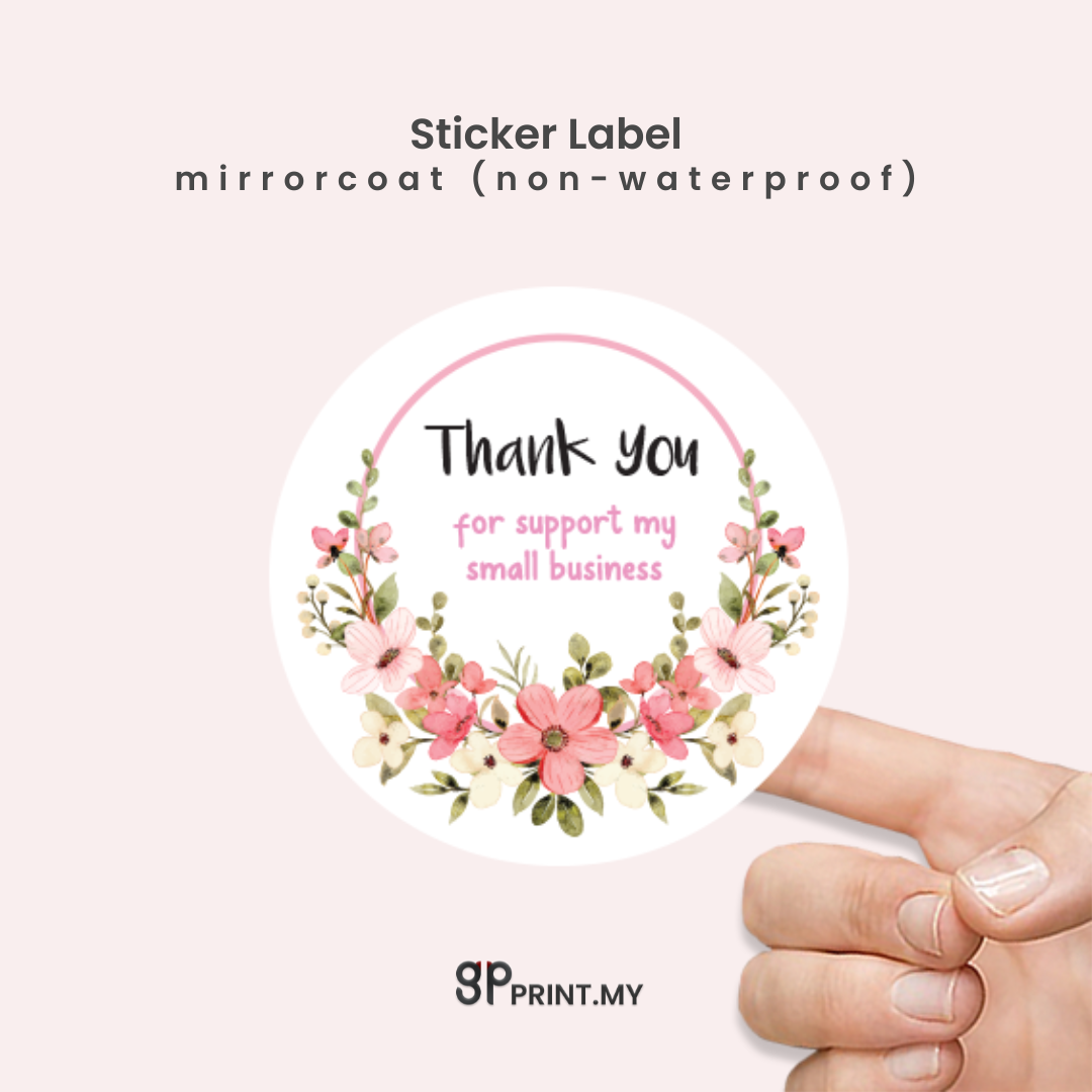 Mirrorcoat Sticker Label