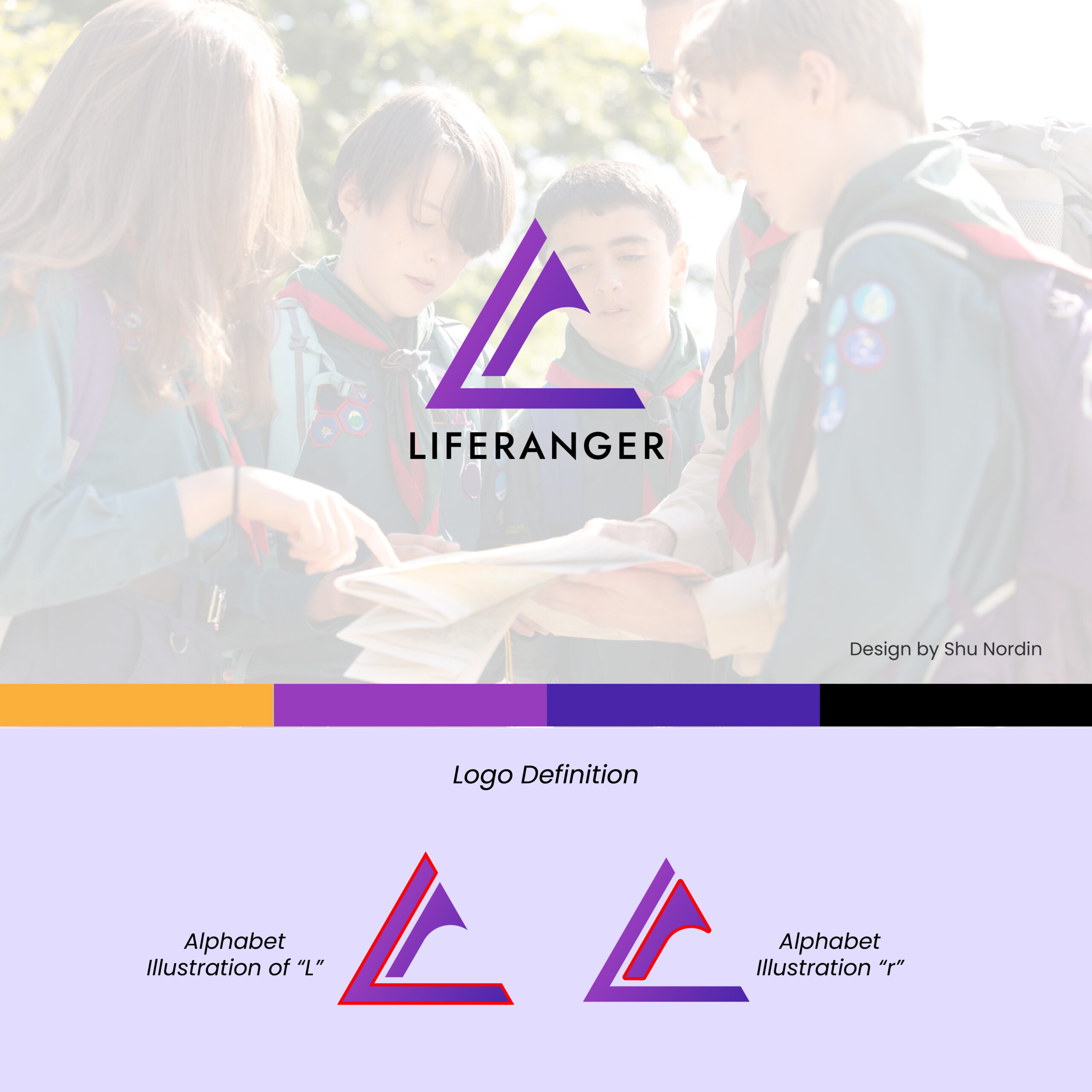 Liferanger — identiti visual 1