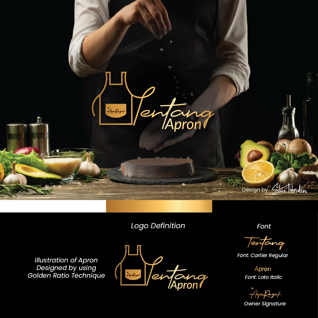 Tentang Apron — identiti visual 1