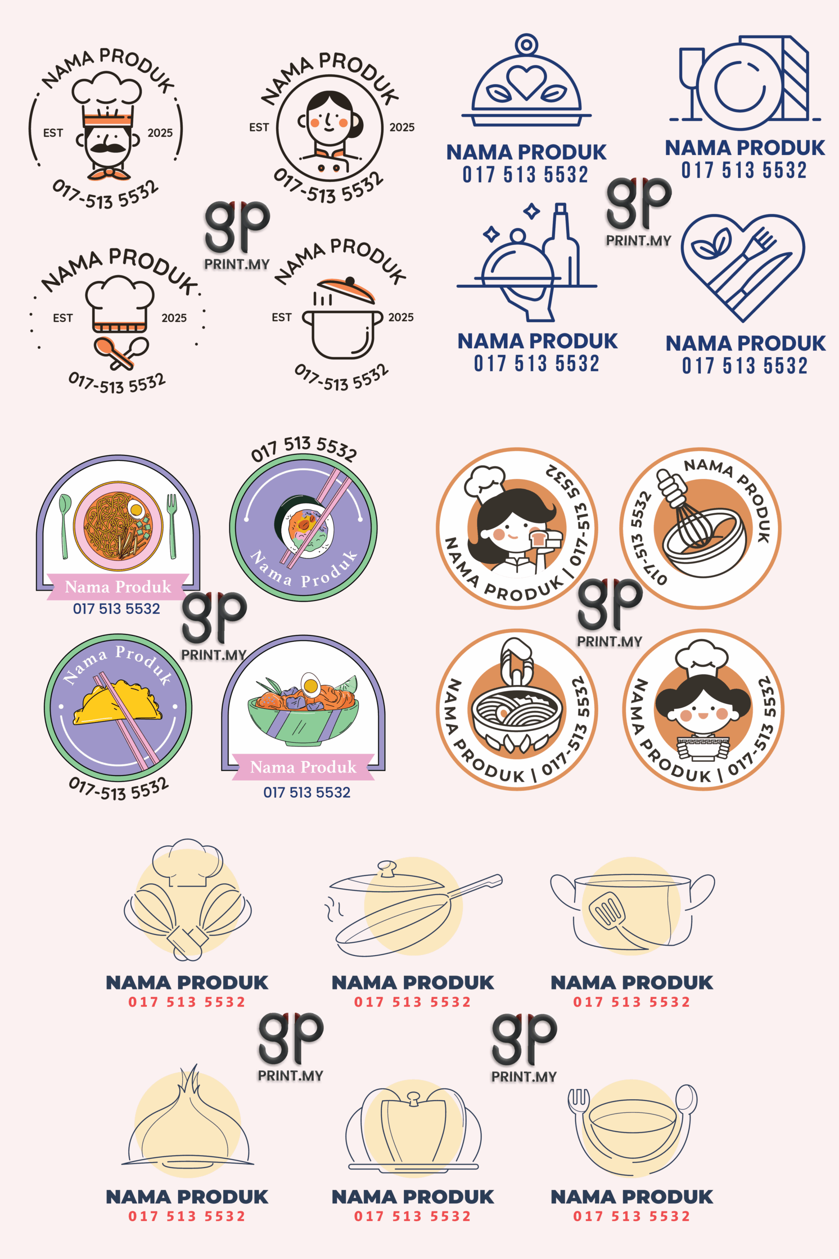 Design Sticker Minimalist 01