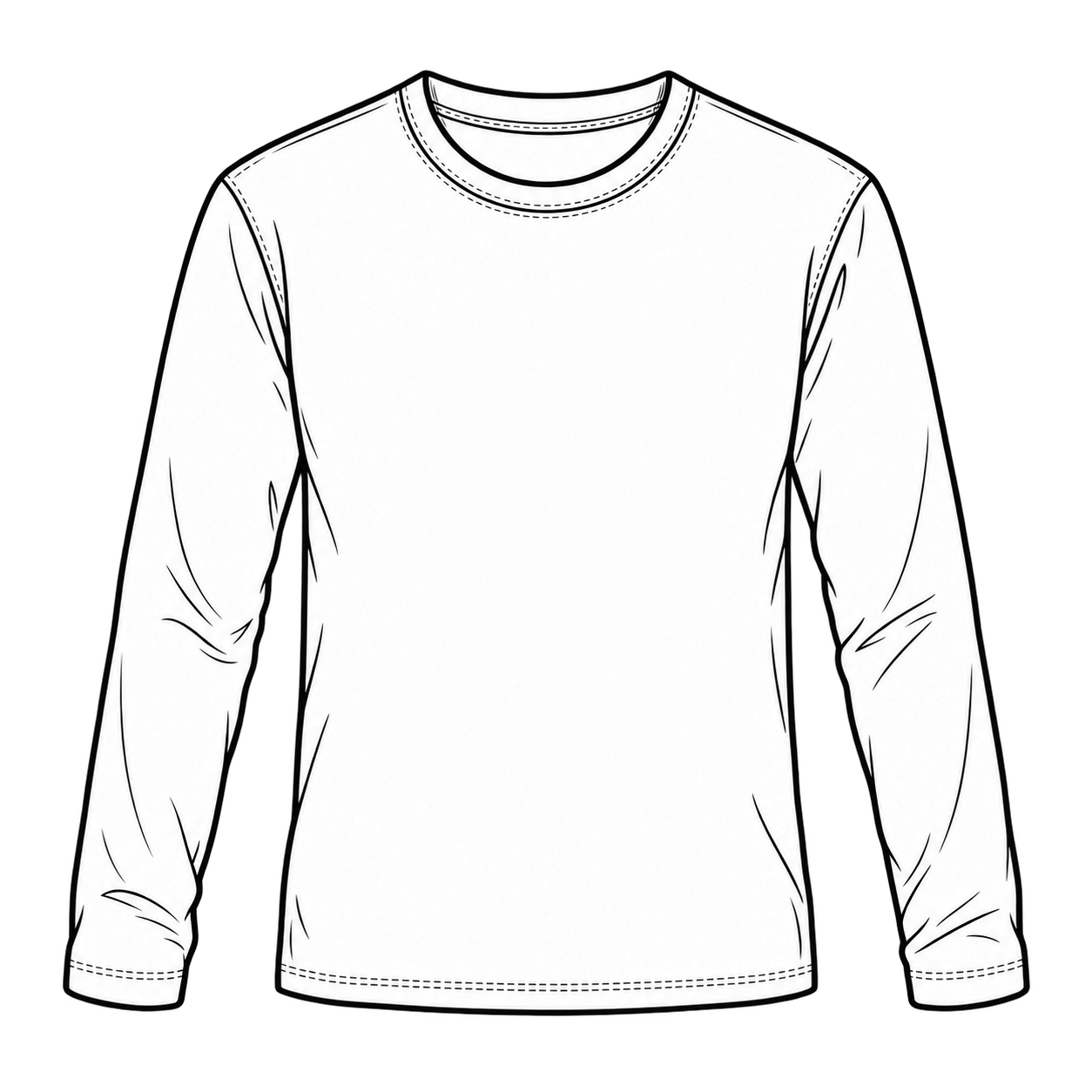 Doodle baju lengan panjang