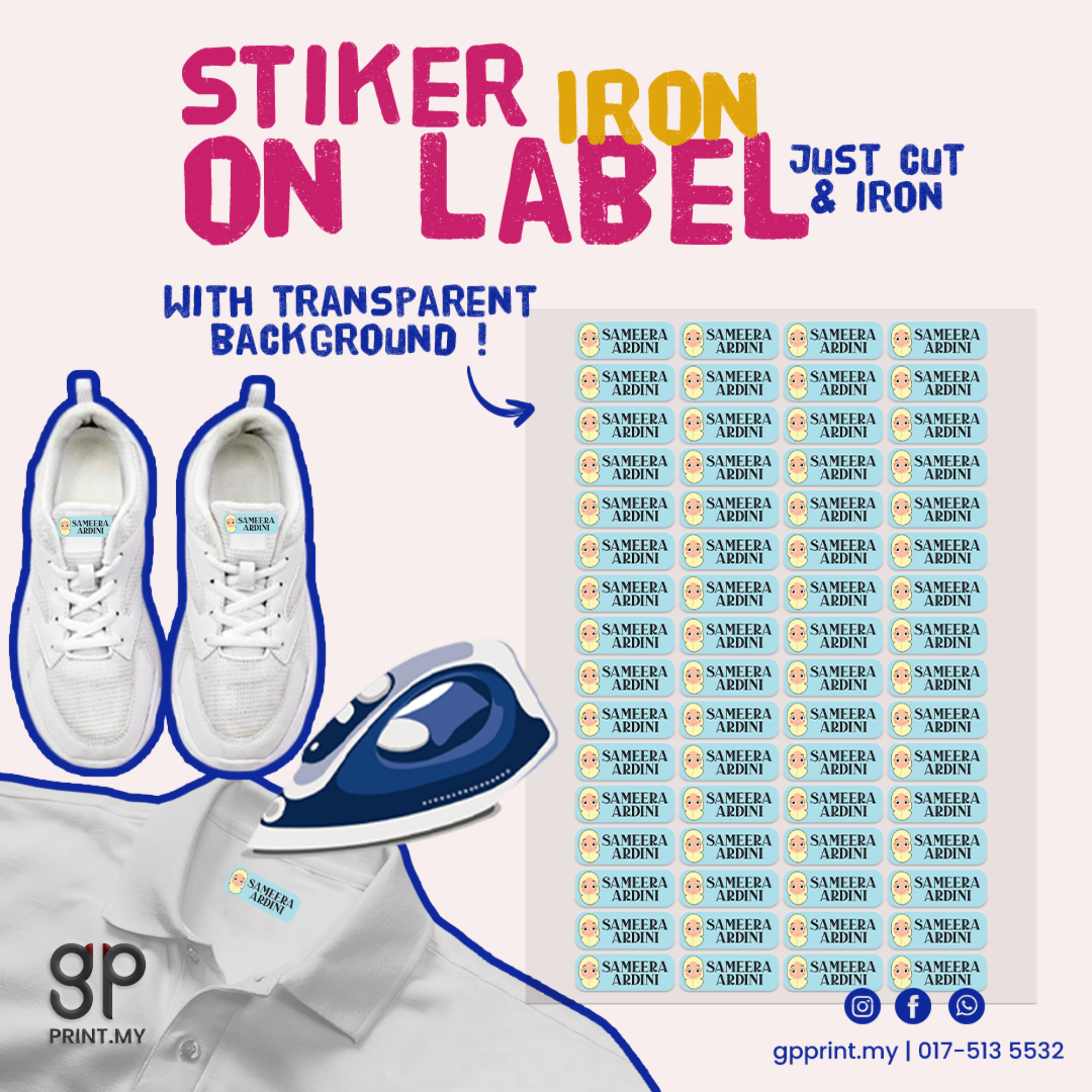 Iron-on Label GP Print