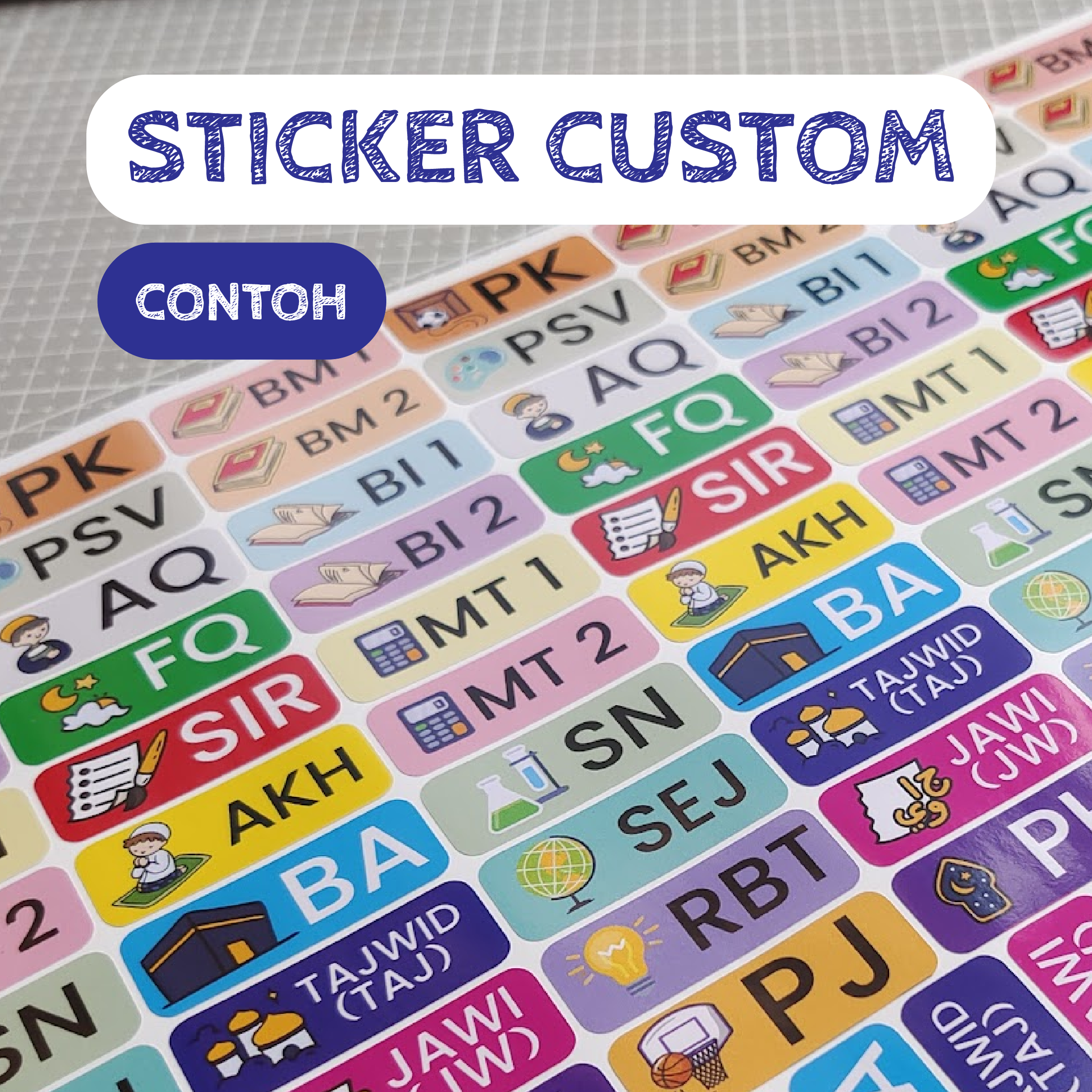 Contoh Sticker Custom