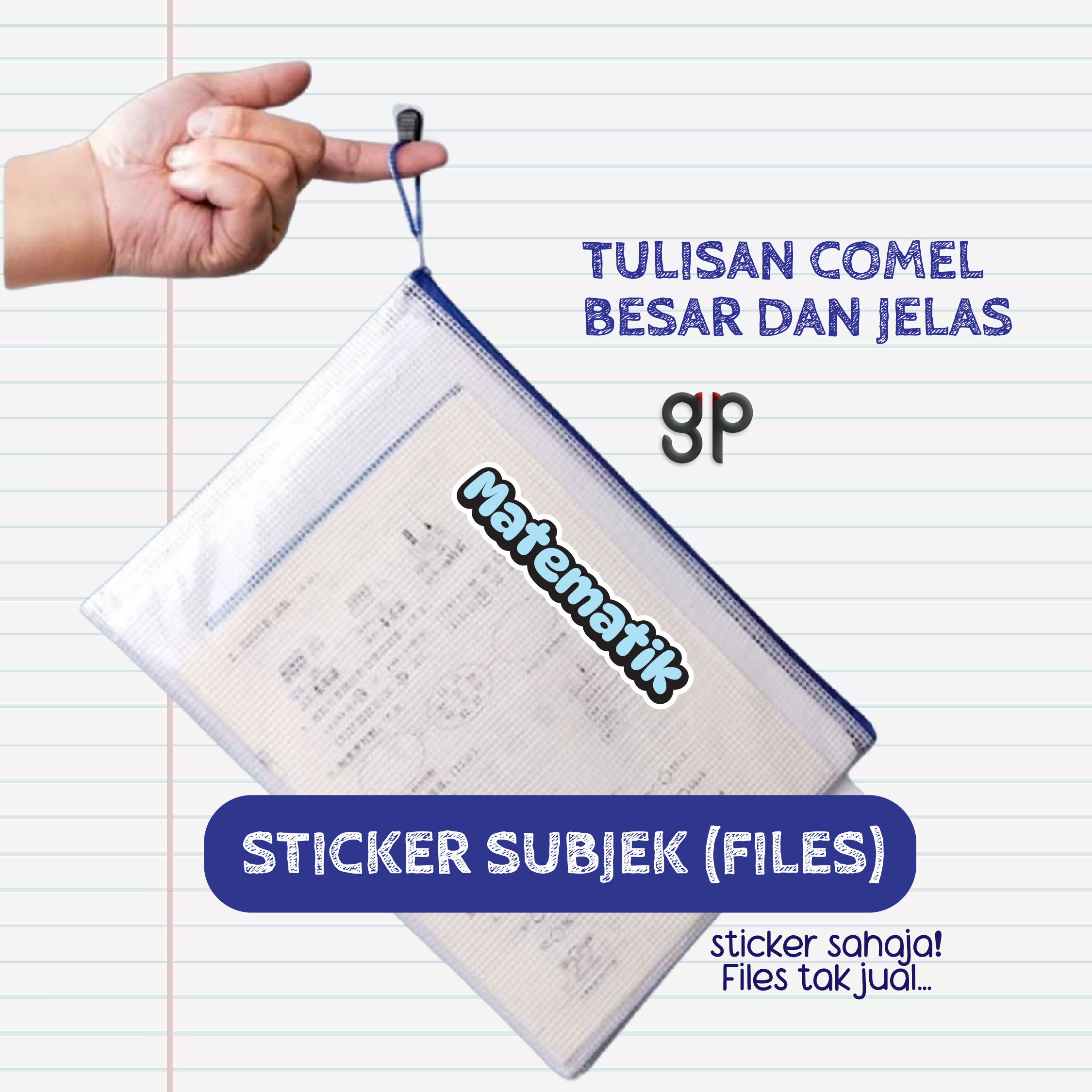 Contoh Sticker Subjek Files