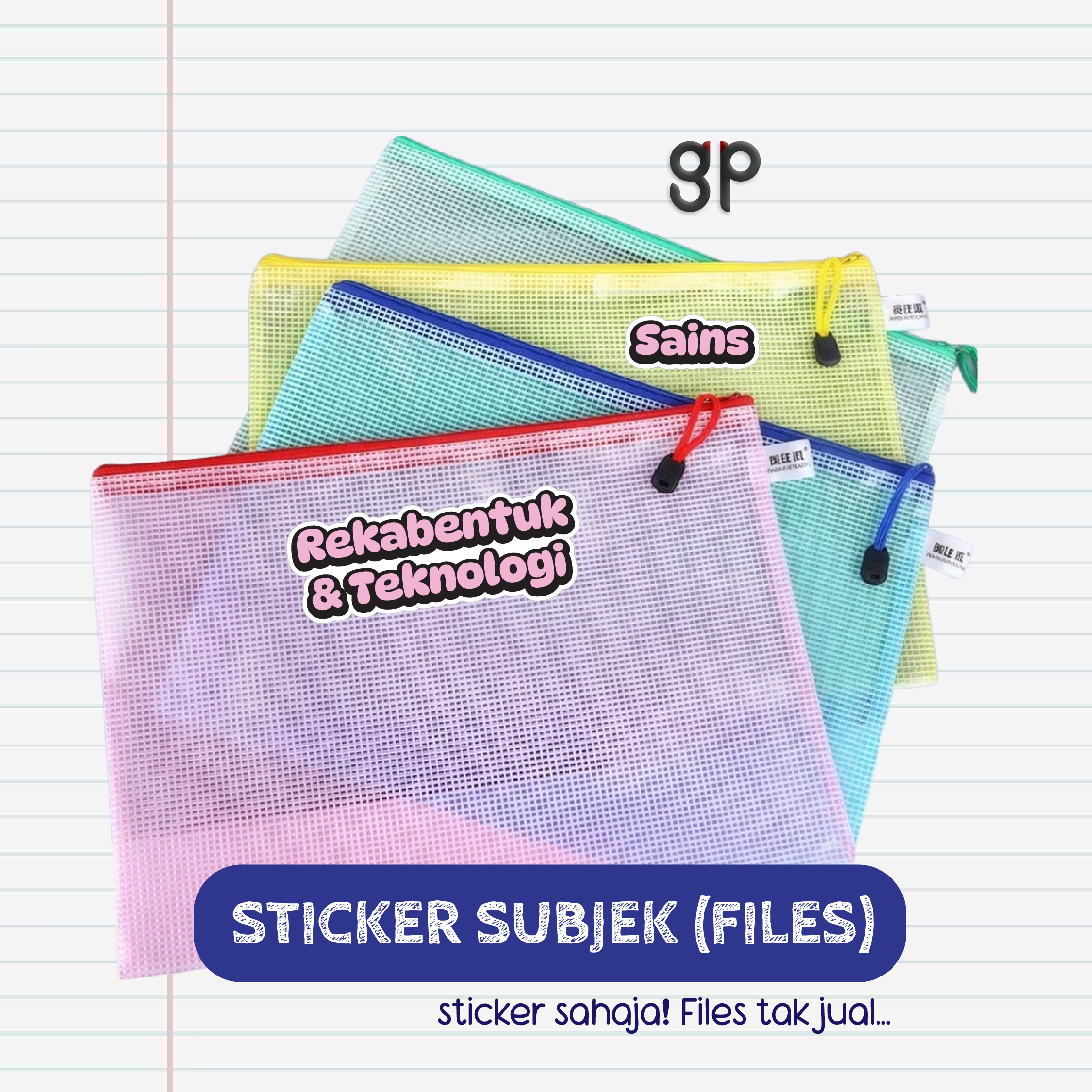 Contoh Sticker Subjek Files